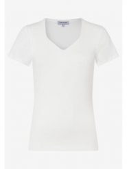 More & More Koszulka w kolorze kremowym rozmiar: 38. Brązowe t-shirty damskie MORE & MORE, bez wzorów, bez kołnierzyka. Za 110.81 zł.