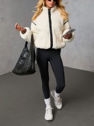 LA Angels Kurtka przejściowa w kolorze kremowym rozmiar: L. Brązowe kurtki damskie LA Angels, l, bez wzorów, bez kaptura. Za 252.99 zł.