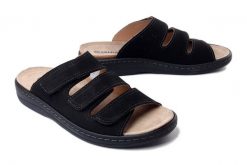 Dr. Brinkmann 600464-01 Czarny, klapki m?skie. Czarne klapki i japonki męskie Dr. Brinkmann, ze skóry. Za 369.90 zł.