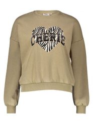 ONLY Bluza w kolorze beżowym rozmiar: XS. Brązowe bluzy bez kaptura damskie Only, xs, z bawełny. Za 125.27 zł.
