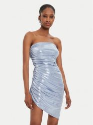 NORMA KAMALI Sukienka koktajlowa ST2243LMB34813 Niebieski Slim Fit. Niebieskie sukienki damskie NORMA KAMALI, l, bez wzorów, z syntetyku, wizytowe, bez kołnierzyka, bez ramiączek. Za 1,009.00 zł.