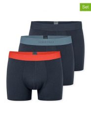 Schiesser Bokserki (3 pary) w kolorze granatowym rozmiar: 3XL. Niebieskie bokserki męskie Schiesser, bez wzorów. Za 88.23 zł.