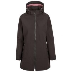 Kurtka Damska Samantha Soft Shell. Czarne kurtki damskie Trespass, xl, bez wzorów, z softshellu, bez kaptura. Za 456.99 zł.