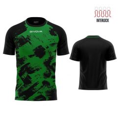 Koszulka sportowa Givova Art Interlock zielono-czarna 3XS. Czarne t-shirty męskie Givova, xs, bez wzorów, z poliesteru, bez ramiączek. Za 136.99 zł.