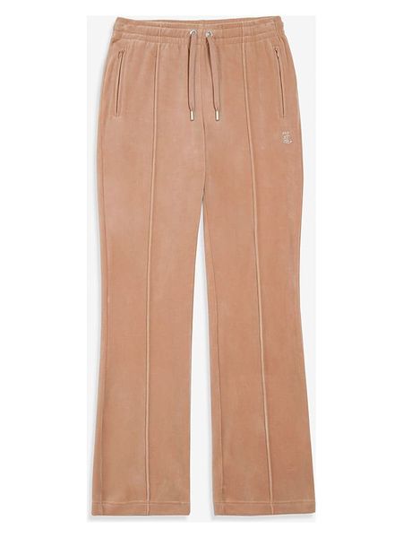 Juicy Couture Spodnie dresowe w kolorze beżowym rozmiar: M. Brązowe spodnie dresowe damskie Juicy Couture, m, bez wzorów, z dresówki. Za 122.96 zł.