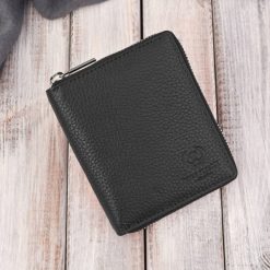 Portfel damski klasyczny skórzany czarny RFID Paolo Peruzzi T-139-BL. Czarne portfele damskie bez wzorów, ze skóry. Za 89.00 zł.