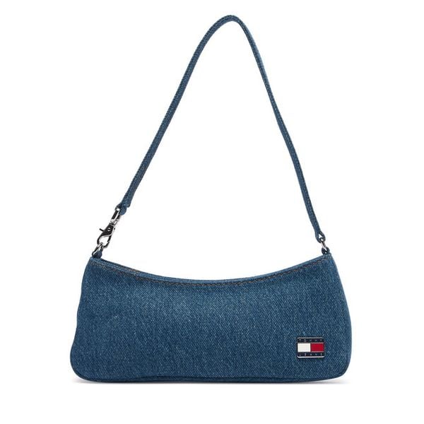 Torebka Tommy Jeans. Niebieskie torebki klasyczne damskie Tommy Jeans, bez wzorów, z denimu, bez dodatków. Za 489.99 zł.