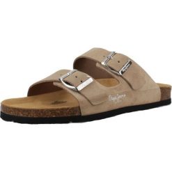 Sandały PEPE JEANS OBAN SUEDE W Jasnobrązowy. Brązowe sandały męskie Pepe Jeans, z jeansu, bez zapięcia. Za 231.99 zł.
