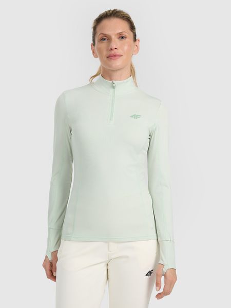 4F Bielizna termiczna ocieplana (góra) damska - turkusowa XL. Niebieskia bielizna termoaktywna damska 4f, xl, bez wzorów, z dzianiny. W wyprzedaży za 99.99 zł.