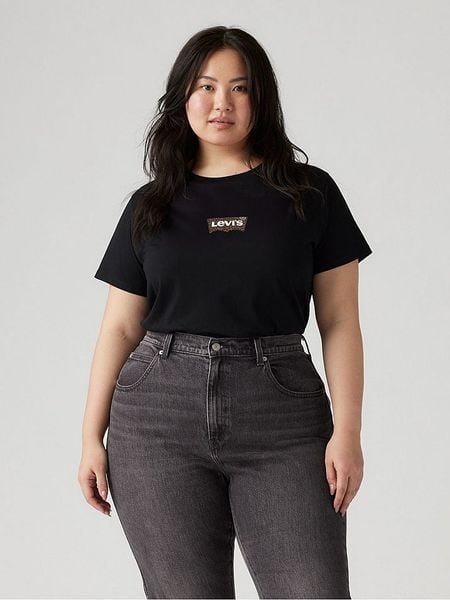 Levi's Koszulka w kolorze czarnym rozmiar: M. Czarne bluzki damskie Levi's, m, bez wzorów, z bawełny, bez kołnierzyka. Za 89.26 zł.