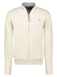 Geographical Norway Kardigan "Fregate" w kolorze kremowym rozmiar: S. Brązowe kardigany męskie Geographical Norway, s, bez wzorów, bez kołnierzyka. Za 99.80 zł.