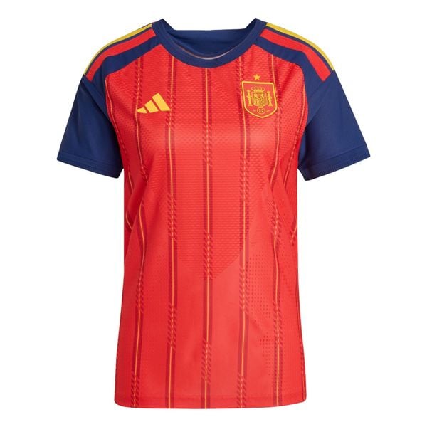 Koszulka Spain 26 Home Authentic. Czerwone bluzki damskie Adidas, bez wzorów, sportowe, bez kołnierzyka, bez ramiączek. Za 649.00 zł.