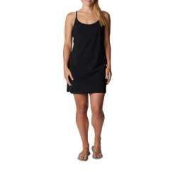 Sukienka trekkingowa Columbia Pleasant Creek Stretch. Czarne sukienki damskie Columbia, s, bez wzorów, sportowe, bez kołnierzyka, bez ramiączek, sportowe. Za 159.99 zł.