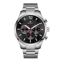 Srebrny Elegancki Zegarek Męski Bransoleta Duży Solidny Perfect Ch01M. Szare zegarki męskie srebrne. Za 119.99 zł.