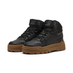 Puma Buty Rebound Abrupt Jr 39887402. Czarne buty trekkingowe męskie Puma, z materiału, bez zapięcia, trekkingowe. Za 213.99 zł.