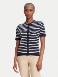 Tommy Hilfiger Kardigan WW0WW45707 Granatowy Slim Fit. Niebieskie kardigany damskie Tommy Hilfiger, xs, bez wzorów, z bawełny. Za 389.99 zł.