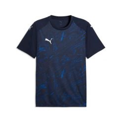 Koszulka Puma Team Final Graphic. Czarne t-shirty sportowe męskie Puma, l, z materiału, bez ramiączek, na fitness i siłownię. Za 126.98 zł.