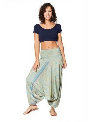 Aller Simplement Spodnie 3w1 w kolorze błękitno-żółtym rozmiar: 34-40. Niebieskie spodnie materiałowe damskie Aller Simplement, bez wzorów, z materiału, klasyczne, z standardowym stanem. Za 39.99 zł.