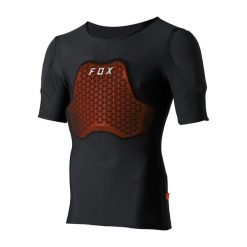 Koszulka rowerowa ochronna męska Fox Racing Baseframe Pro. Czarne t-shirty sportowe męskie Fox Racing, m, bez ramiączek, rowerowe. Za 809.99 zł.