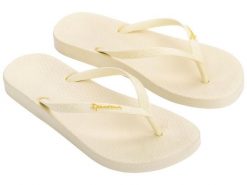 Klapki damskie japonki Ipanema Anat. Brązowe klapki damskie Ipanema, bez wzorów, z materiału, bez obcasa. Za 69.00 zł.