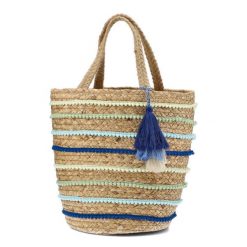 Gustowana Torebka Damska Sca'Viola W Stylu boho. Brązowe shopper bag damskie Sca'viola, z aplikacjami, z włókna, na ramię, bez dodatków. Za 249.00 zł.