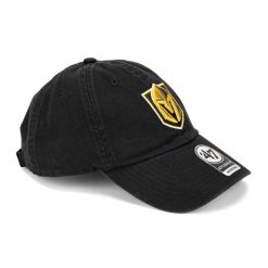 Czapka z daszkiem 47 Brand NHL Vegas Golden Knights CLEAN UP. Czarne czapki męskie 47 Brand, na wiosnę, bez wzorów. Za 89.99 zł.