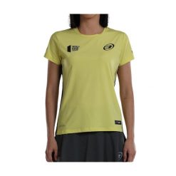 Bullpadel Llama T-shirt. Żółte t-shirty damskie bullpadel, xs, bez wzorów, bez kołnierzyka. Za 169.05 zł.