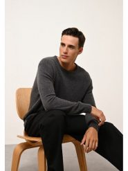 Just Cashmere Kaszmirowy sweter "Gabin" w kolorze antracytowym rozmiar: M. Czarne swetry męskie Just Cashmere, m, bez wzorów, z kaszmiru, bez kołnierzyka. Za 565.99 zł.