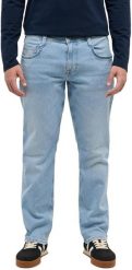 Męskie Spodnie Jeansowe Mustang Style Denver Straight Denim Blue 1017444 5000 314. Niebieskie spodnie materiałowe męskie Mustang, bez wzorów, z denimu. Za 179.99 zł.