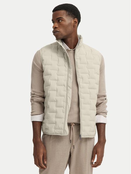 Bugatti Kamizelka 8800-75148C Écru Regular Fit. Kamizelki męskie Bugatti, m, z syntetyku. Za 459.99 zł.