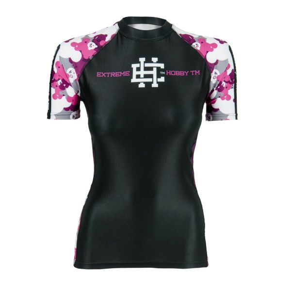 Koszulka sportowa damska Rashguard MMA EXTREME HOBBY PINK TEDDY BEAR. Czarne bielizna termoaktywna damska EXTREME HOBBY, xs, bez wzorów, z bawełny. Za 199.00 zł.