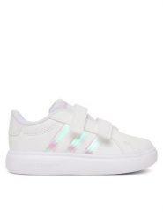 Adidas Sneakersy Grand Court 3.0 Bubble Shoes Infants KJ0897 Biały. Białe buty sportowe dziewczęce Adidas, bez wzorów, ze skóry, bez zapięcia. Za 139.99 zł.
