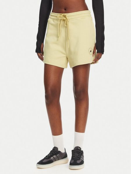 Adidas by Stella McCartney Szorty sportowe True Casuals JI5059 Żółty Loose Fit. Żółte spodenki sportowe damskie adidas by Stella McCartney, s, z bawełny. Za 289.99 zł.