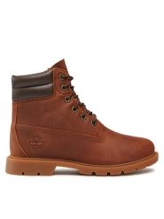 Timberland Trapery Linden Woods Wp 6 Inch TB0A156Z2421 Brązowy. Brązowe trapery damskie Timberland, ze skóry, bez obcasa. Za 649.99 zł.