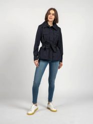 Geox Płaszcz "Topazio C" | W1221C T2850 | Topazio C | Kobieta | Granatowy. Niebieskie płaszcze damskie Geox, bez wzorów, z poliamidu, moda ciążowa. W wyprzedaży za 449.00 zł.