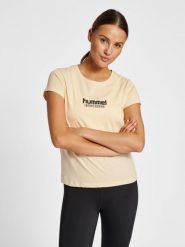 Koszulka damska Hummel Booster. Brązowe t-shirty damskie HUMMEL, xs, bez wzorów, z bawełny, bez kołnierzyka. Za 161.50 zł.