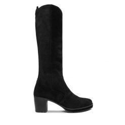 Kozaki Josef Seibel. Czarne kozaki damskie Josef Seibel, bez obcasa, na słupku. Za 549.99 zł.