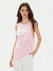 Nike Top CW2206 Różowy Regular Fit. Czerwone topy damskie Nike, s, bez wzorów, z bawełny, bez kołnierzyka. Za 119.99 zł.