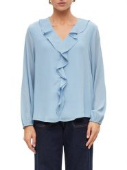 S.Oliver BLACK LABEL koszulka typu bluzka Kobiety niebieski, 44. Czarne t-shirty damskie s.Oliver Black Label, s, bez wzorów, bez kołnierzyka. Za 299.95 zł.