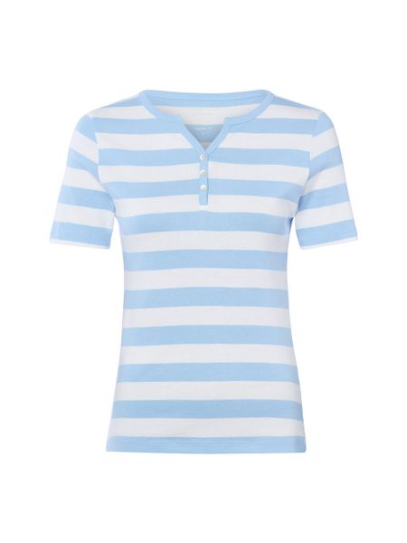Brookshire Koszulka Kobiety Bawełna niebieski|biały, M. Białe t-shirty damskie brookshire, m, bez wzorów, z bawełny, bez kołnierzyka. Za 79.95 zł.