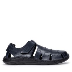 Sandały Go Soft. Niebieskie sandały męskie GO SOFT, bez zapięcia. Za 125.99 zł.