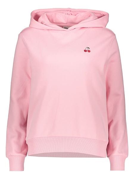 ONLY Bluza w kolorze jasnoróżowym rozmiar: M. Różowe bluzy z kapturem damskie Only, m. Za 110.81 zł.