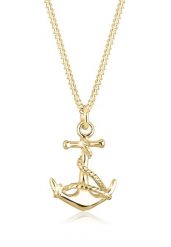 Elli Damski wisior z kotwicą morski letni trend w srebrze próby 925 Sterling Silver Naszyjniki 1 ct. Szare naszyjniki damskie Elli, srebrne. Za 248.99 zł.