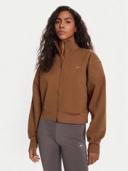 Adidas by Stella McCartney Bluza Knitted Track Top JX6782 Brązowy Regular Fit. Brązowe bluzy bez kaptura damskie adidas by Stella McCartney, m, z syntetyku. Za 809.99 zł.
