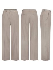 Sublevel Spodnie w kolorze szarym rozmiar: S. Szare spodnie materiałowe damskie Sublevel, bez wzorów, z materiału, z podwyższonym stanem. Za 139.54 zł.