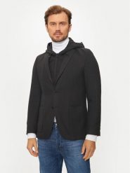 KARL LAGERFELD Marynarka 155384 544016 Czarny Regular Fit. Czarne marynarki męskie Karl Lagerfeld, bez wzorów, z poliesteru. Za 2,119.00 zł.