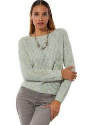 Creation L Sweter w kolorze zielono-błękitnym rozmiar: 42. Niebieskie swetry klasyczne damskie creation L, l, ze splotem, bez kołnierzyka. Za 85.95 zł.