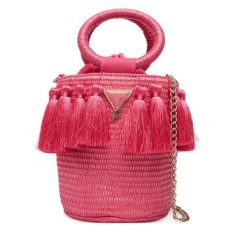 Torebka Guess. Czerwone torebki klasyczne damskie Guess, z aplikacjami, bez dodatków. Za 269.99 zł.