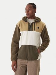 Quiksilver Bluza EQYPF03073 Khaki Regular Fit. Brązowe bluzy bez kaptura męskie Quiksilver, m, z polaru. Za 419.99 zł.