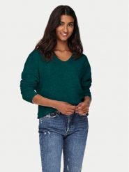 ONLY Sweter Rica 15224360 Zielony Regular Fit. Zielone swetry klasyczne damskie Only, m, z syntetyku, bez kołnierzyka. Za 99.99 zł.
